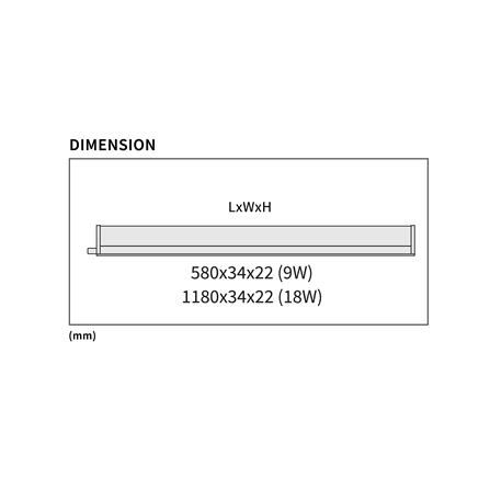 ชุดรางนีออน LED SHINING T5 EXTRA SLIM3 9 วัตต์ DAYLIGHT_4