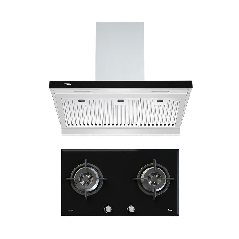 เตาฝัง+เครื่องดูดควัน TEKA GTLUX782G+DHATC90 78 X 45 ซม. สีดำ