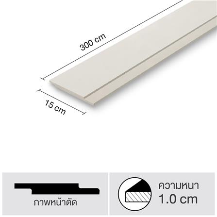 ไม้ฝา SHERA สเปลนดิด วิจิตรโกสน ผิวเรียบ 15x300x1 ซม. สีธรรมชาติ_4