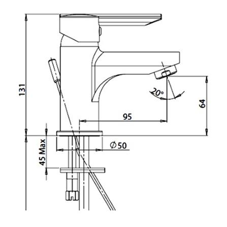 ก๊อกอ่างล้างหน้าผสม PAINI PA SLCR205CPE_2