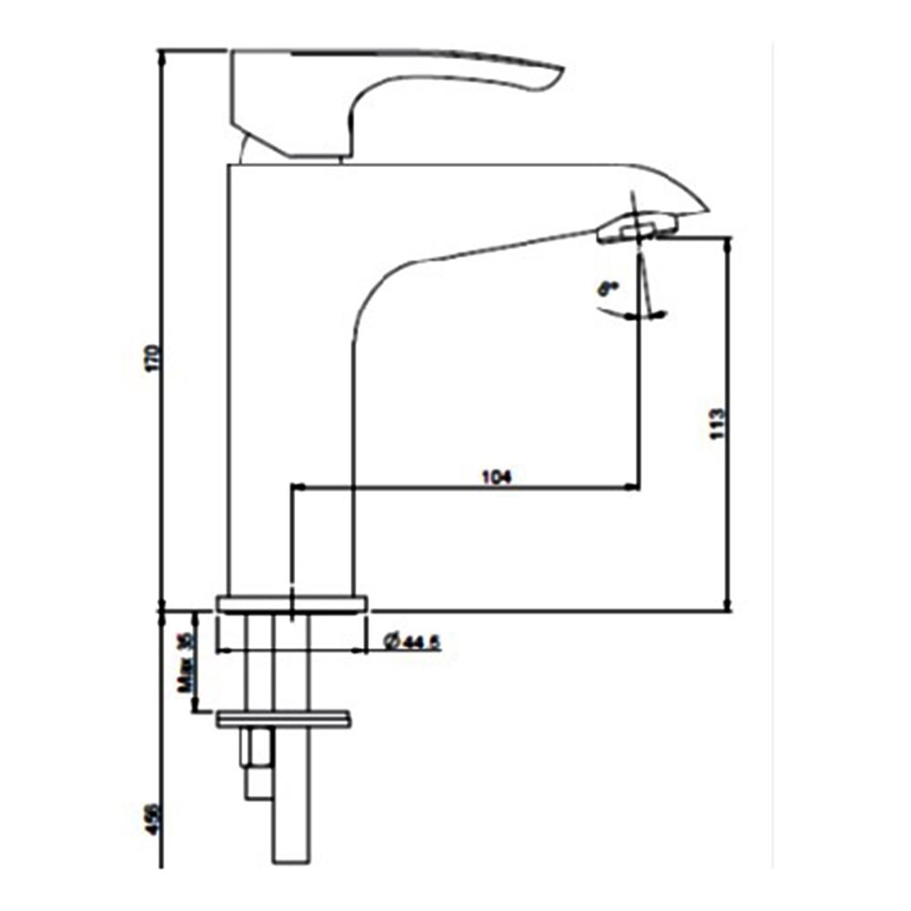 ก๊อกอ่างล้างหน้าผสม PAINI PA PACR205CPE