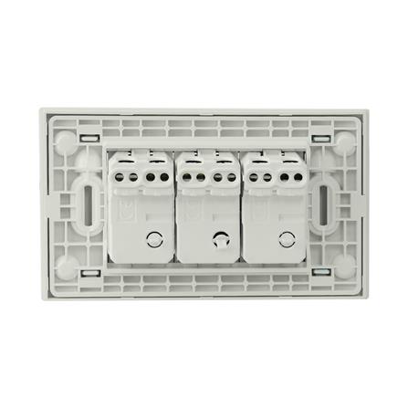 ชุดสวิตช์ 1 ทาง 3 ช่อง BTICINO SAE2001T3BN สีขาว_2