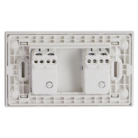 ชุดสวิตช์ 1 ทาง 2 ช่อง BTICINO SAE1200TBN สีขาว_2