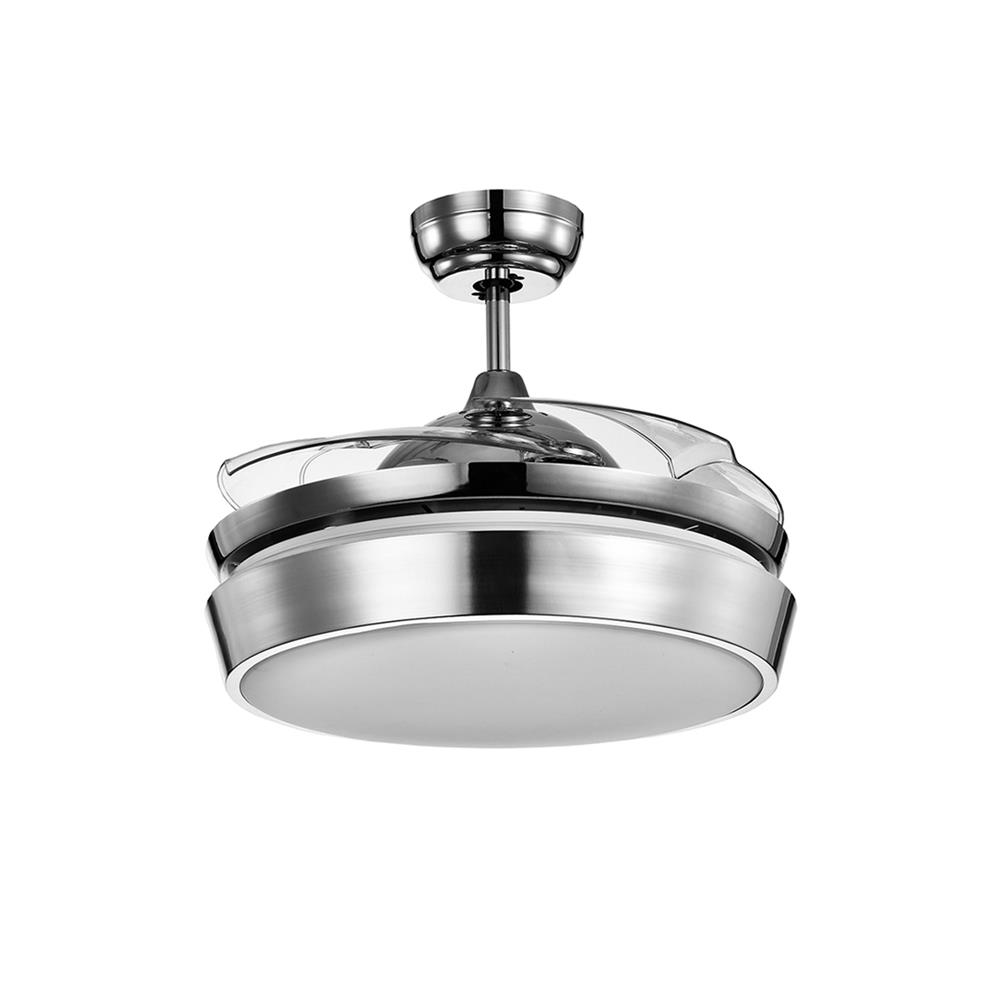 พัดลมโคมไฟ LED CARINI CFA424211CR 42 นิ้ว สีขาว/โครเมียม