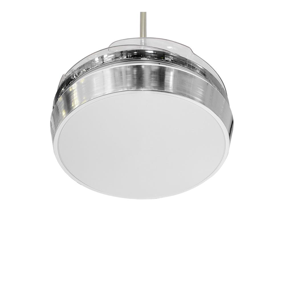 พัดลมโคมไฟ LED CARINI CFA424211CR 42 นิ้ว สีขาว/โครเมียม