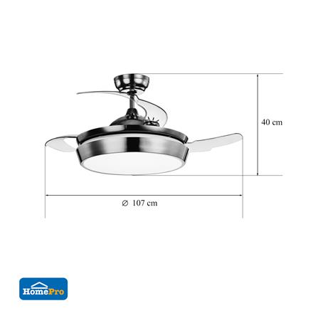 พัดลมโคมไฟ LED CARINI CFA424211CR 42 นิ้ว สีขาว/โครเมียม_6