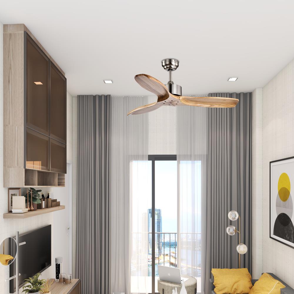 พัดลมไม่มีโคมไฟ CARINI CFD423001 42 นิ้ว สีเงิน