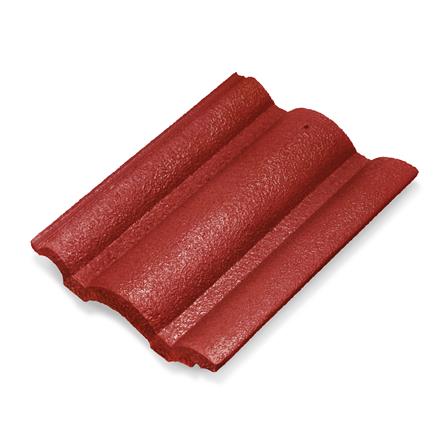 กระเบื้องคอนกรีต DURAONE ลอนเศรษฐี 33x42x2.4 ซม. สีแดงมหาลาภ_0