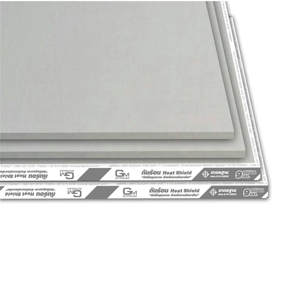 แผ่นยิปซัม GM ชนิดบุฟอยล์ ขอบลาด RE 120X240X0.9CM