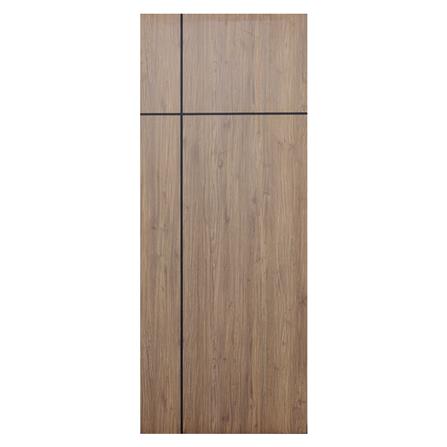 ประตูภายในเมลามีน W ME1 80X200 ซม. สี CANYON OAK ไม่เจาะลูกบิด