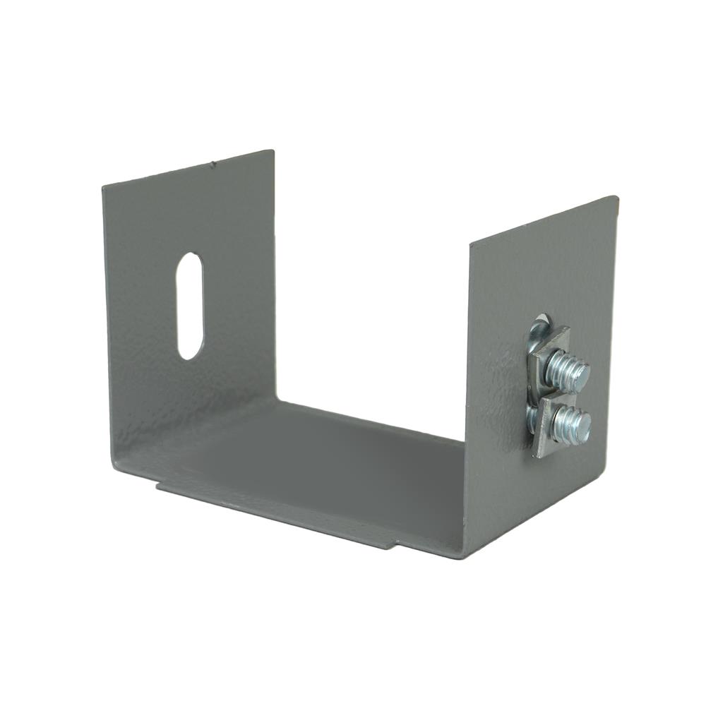 แผ่นปิดหัว-ท้ายรางไวร์เวย์ SUPER 2X4 นิ้ว สีเทา