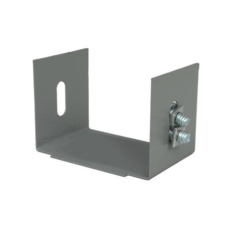 แผ่นปิดหัว-ท้ายรางไวร์เวย์ SUPER 2X4 นิ้ว สีเทา