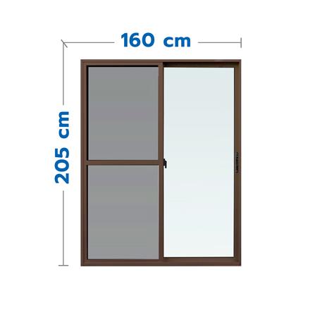 ประตูบานเลื่อนอะลูมิเนียม WINDOW ASIA 160X205 ซม. ...