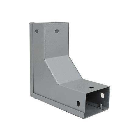 ข้องอ เปิดนอก รางไวร์เวย์ SUPER 2X3 นิ้ว สีเทา