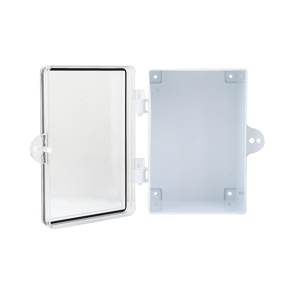 ตู้กันน้ำ ฝาใส 4.5x6.5 นิ้ว สีขาว