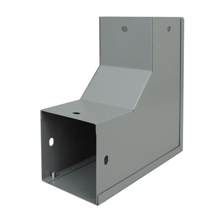 ข้องอ เปิดนอก รางไวร์เวย์ SUPER 4X4 นิ้ว สีเทา