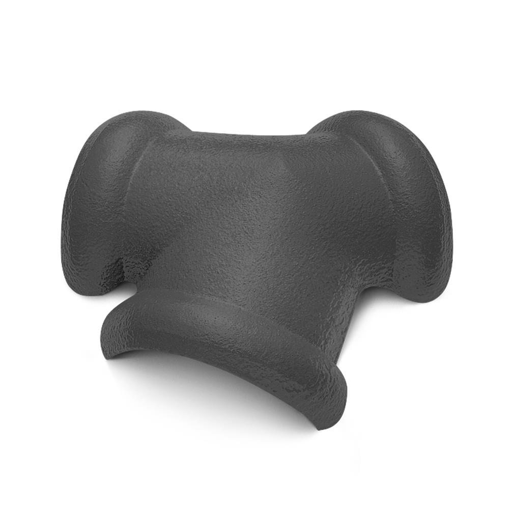 ครอบสันโค้ง 3 ทาง DURAONE ลอนเศรษฐี สีเทามงคล