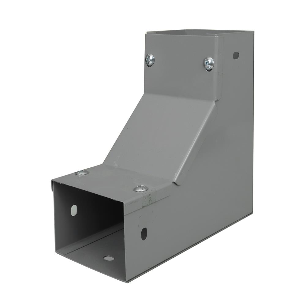 ข้องอ เปิดใน รางไวร์เวย์ SUPER 3X4 นิ้ว สีเทา