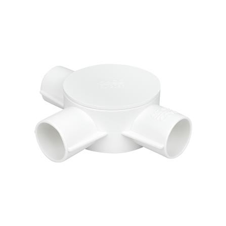 กล่องพักสาย 3 ทาง HACO 25 มม. CB253 สีขาว_0