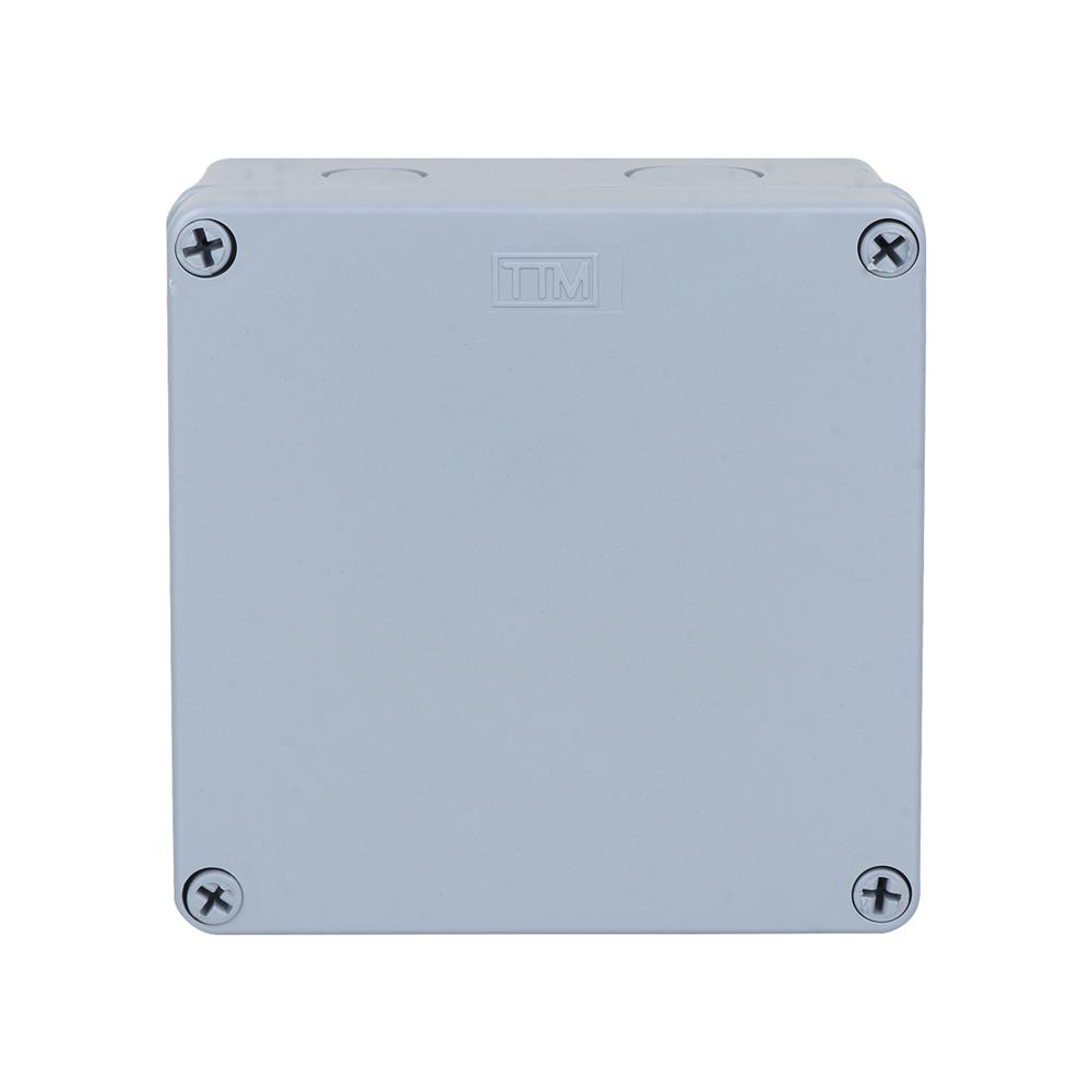 กล่องพลาสติกกันน้ำ TTM T-204 6x6 นิ้ว สีเทา