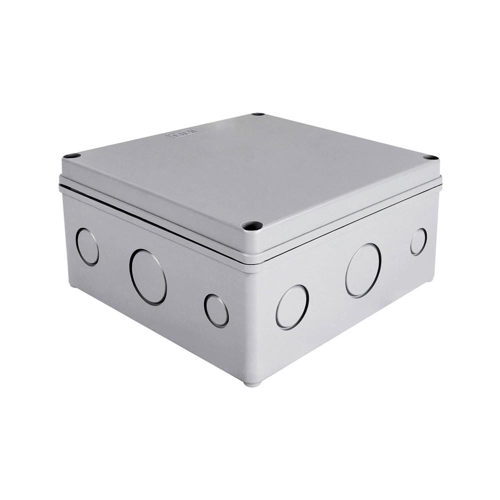 กล่องพลาสติกกันน้ำ TTM T-206 8x8 นิ้ว สีเทา