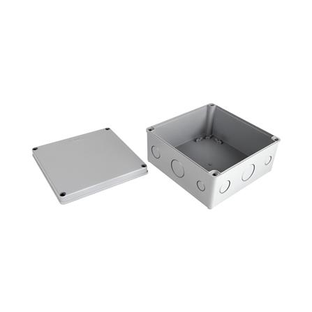 กล่องพลาสติกกันน้ำ TTM T-206 8x8 นิ้ว สีเทา_2