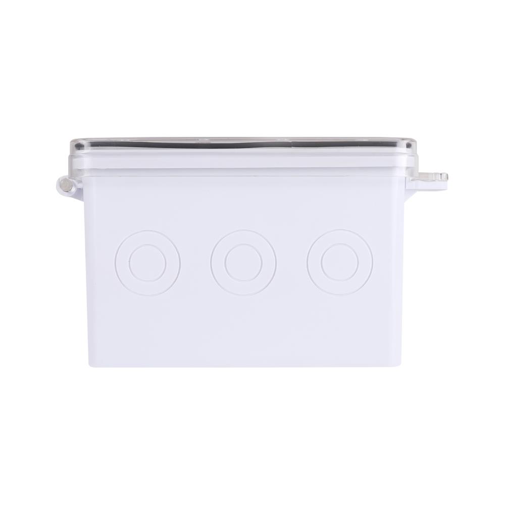 ตู้กันน้ำฝาใส ID 8.5x9.5 นิ้ว สีขาว