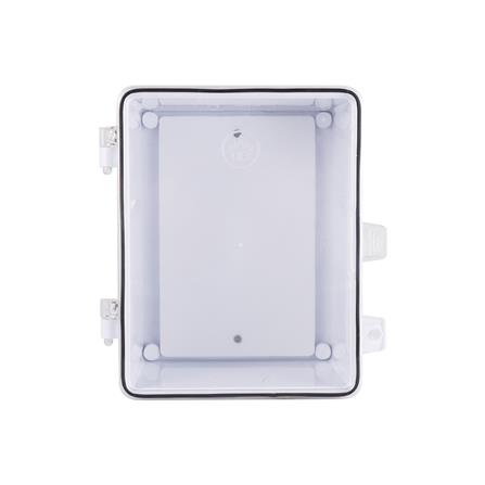 ตู้กันน้ำฝาใส ID 8.5x9.5 นิ้ว สีขาว