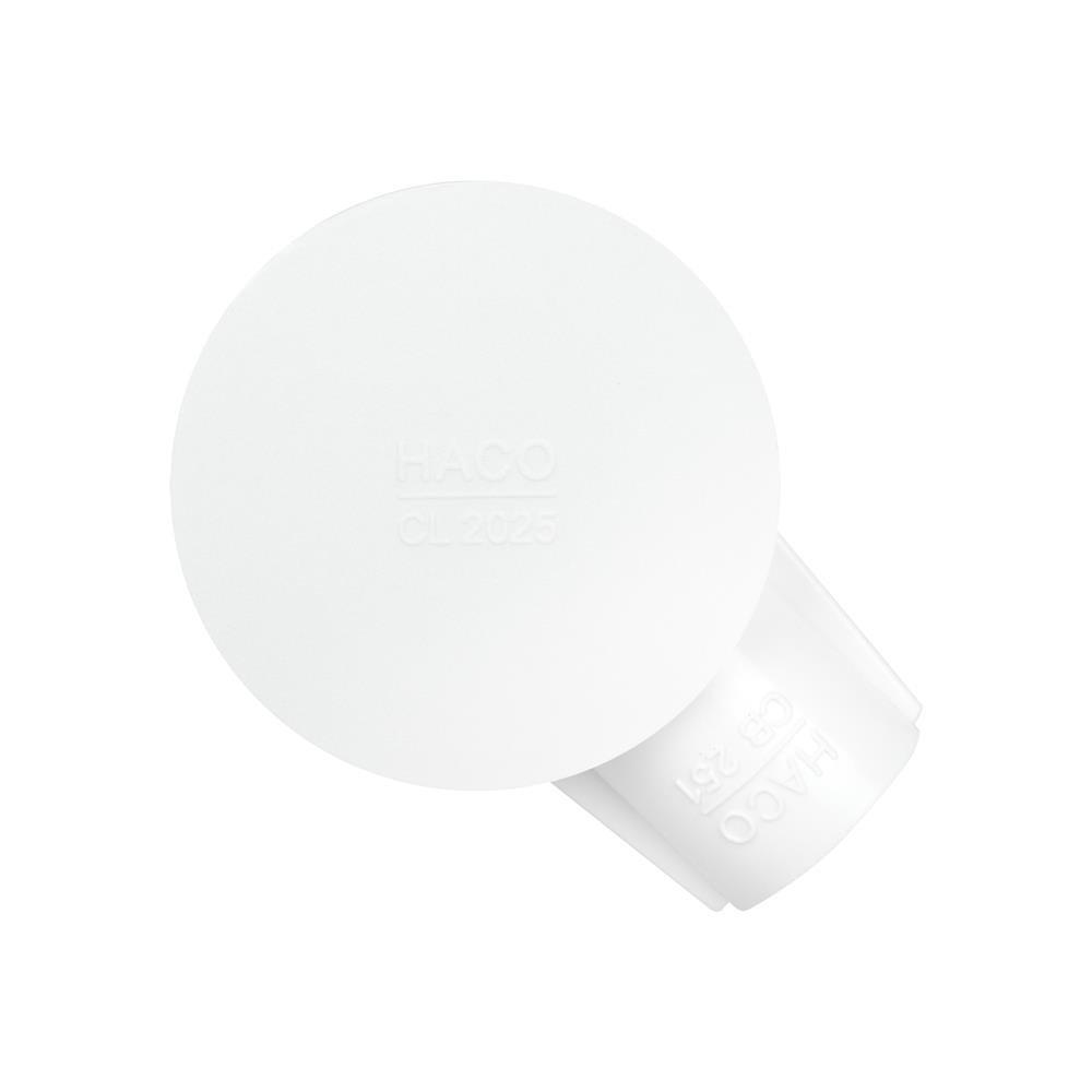 กล่องพักสาย 1 ทาง HACO 25 มม. CB251 สีขาว