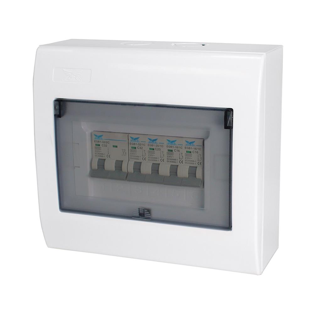 ชุดตู้คอนซูมเมอร์ยูนิต EAGLE 63 แอมป์ 4 ช่อง