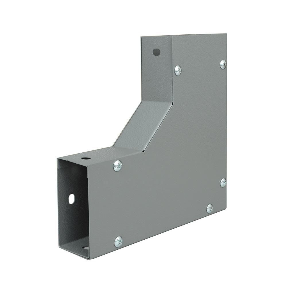 ข้องอ เปิดบน รางไวร์เวย์ SUPER 2X4 นิ้ว สีเทา