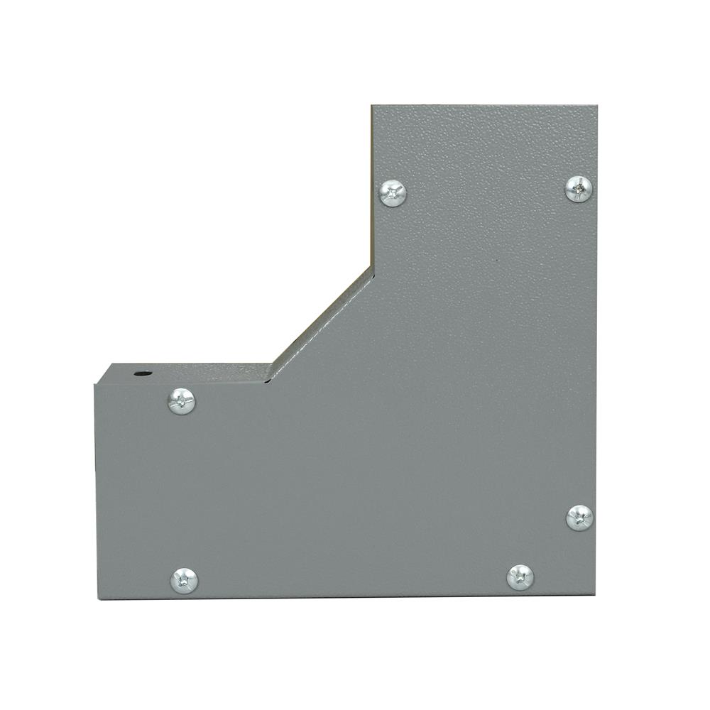 ข้องอ เปิดบน รางไวร์เวย์ SUPER 2X4 นิ้ว สีเทา