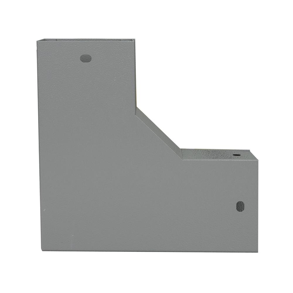 ข้องอ เปิดบน รางไวร์เวย์ SUPER 2X4 นิ้ว สีเทา