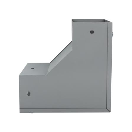 ข้องอ เปิดนอก รางไวร์เวย์ SUPER 4X6 นิ้ว สีเทา_1