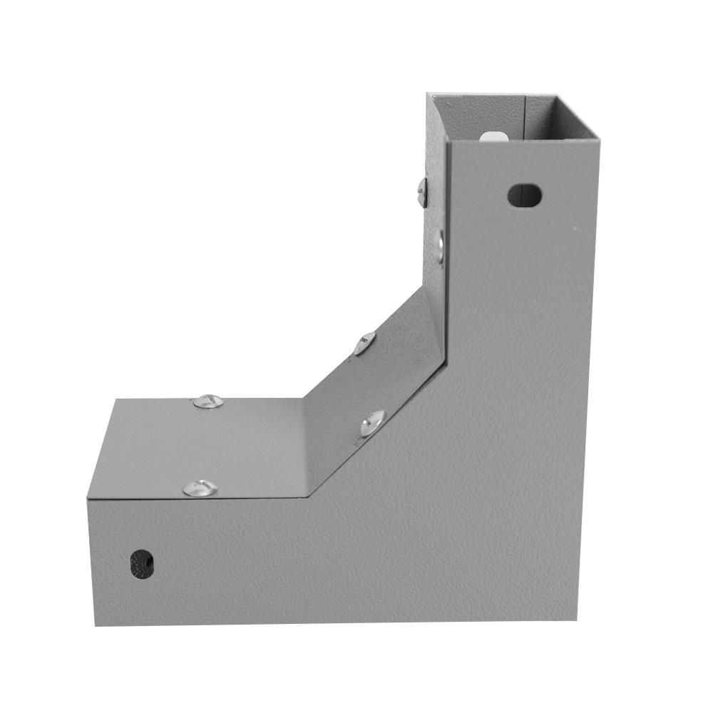 ข้องอ เปิดใน รางไวร์เวย์ SUPER 2X4 นิ้ว สีเทา