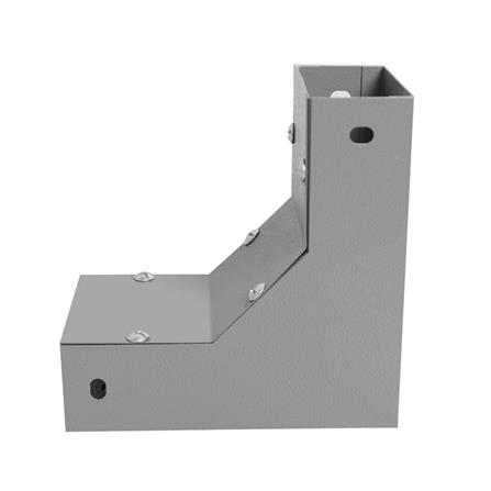 ข้องอ เปิดใน รางไวร์เวย์ SUPER 2X4 นิ้ว สีเทา_1