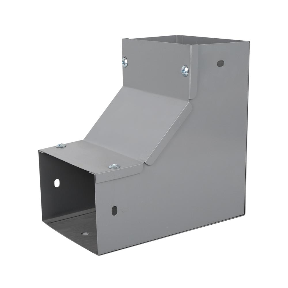 ข้องอเปิดในรางไวร์เวย์ SUPER 4X6 นิ้ว สีเทา