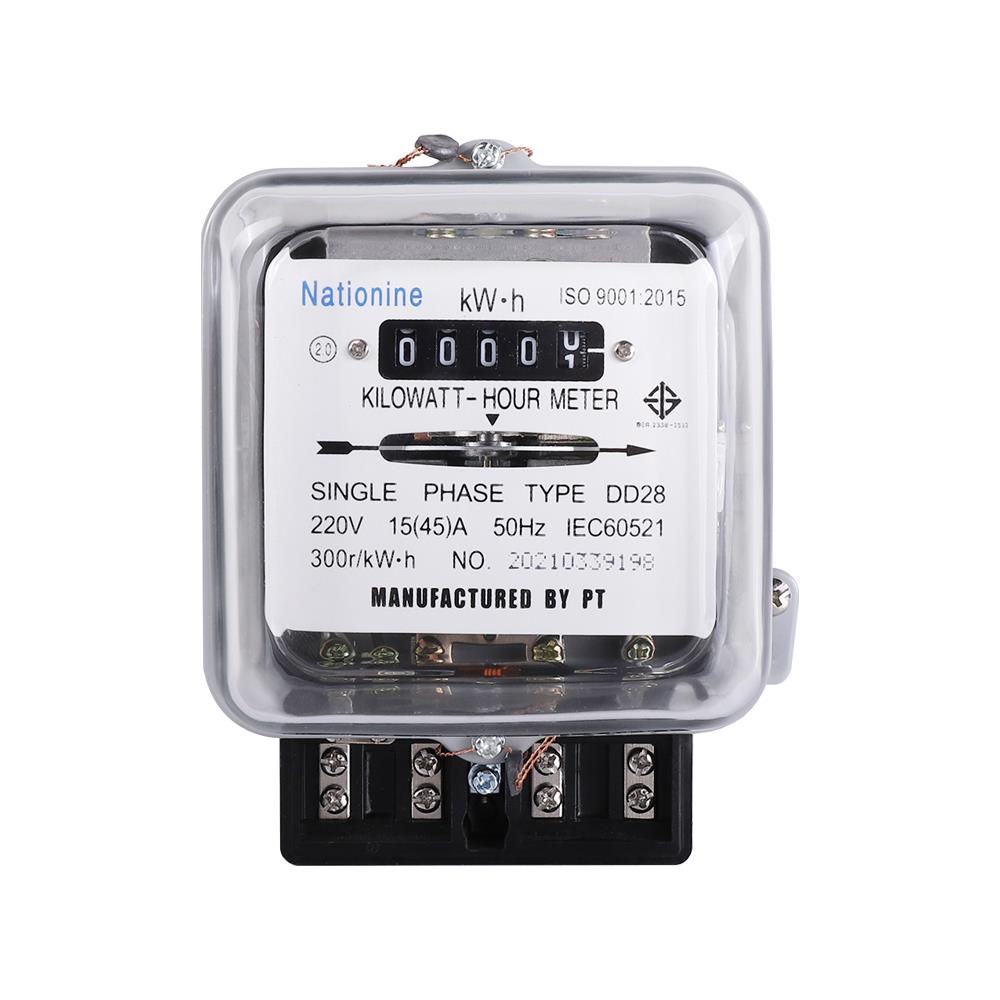 มิเตอร์ไฟ 15/45A DD28 1 เฟส 2 สาย NATIONINE