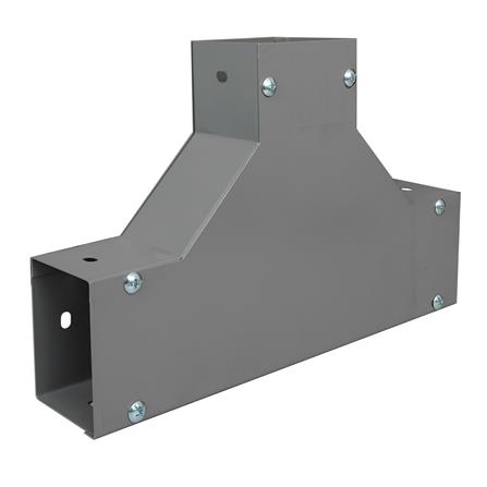 ข้อต่อสามทางไวร์เวย์ SUPER 3X4 นิ้ว สีเทา