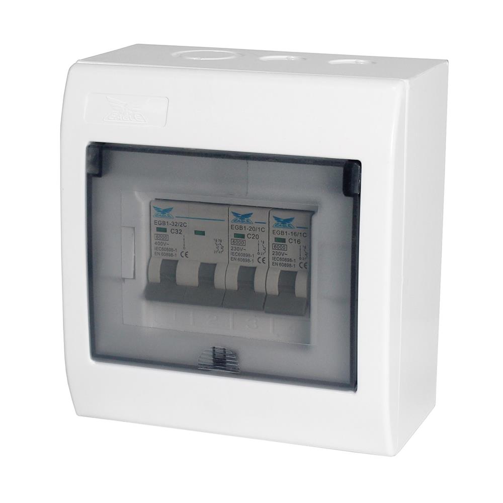 ชุดตู้คอนซูมเมอร์ยูนิต EAGLE 63 แอมป์ 2 ช่อง