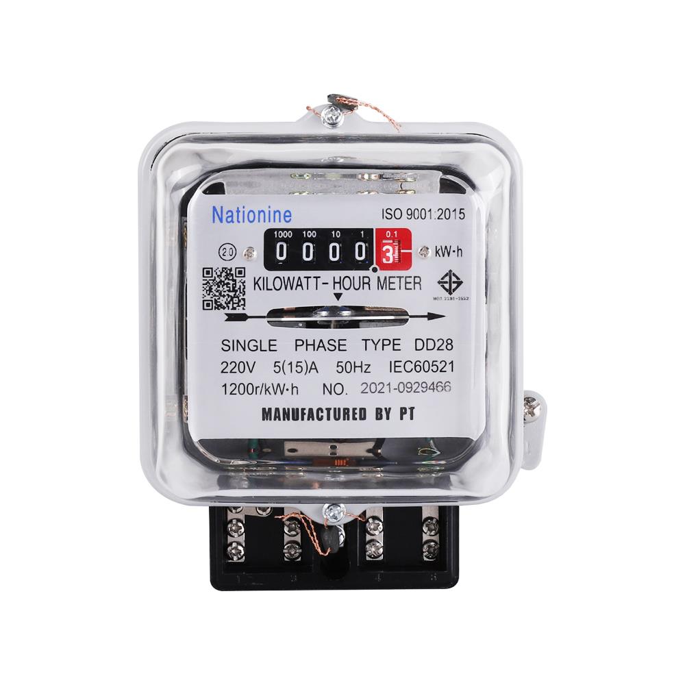 มิเตอร์ไฟ 5/15A DD28 1 เฟส 2 สาย NATIONINE