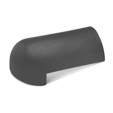 ครอบโค้งหางมน DURAONE ลอนเศรษฐี 20.7x35.7x2.4 ซม. สีเทามงคล_0