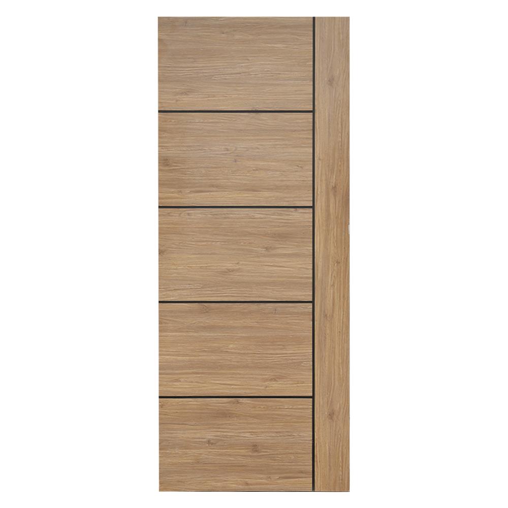 ประตูภายในเมลามีน W MAG1 80X200 ซม. สี CANYON OAK ไม่เจาะลูกบิด