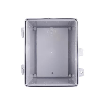 ตู้กันน้ำฝาใส ID 8.5x9.5 สีเทา