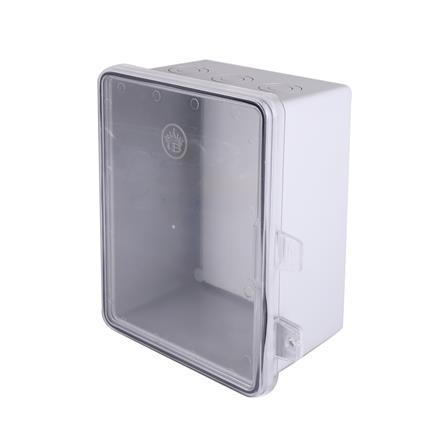 ตู้กันน้ำฝาใส ID 8.5x9.5 สีเทา_1