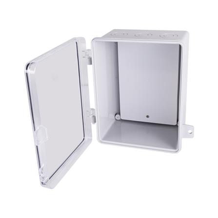 ตู้กันน้ำฝาใส ID 8.5x9.5 สีเทา_2