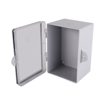 ตู้กันน้ำฝาใส ID 4.5x6.5 นิ้ว สีเทา_2