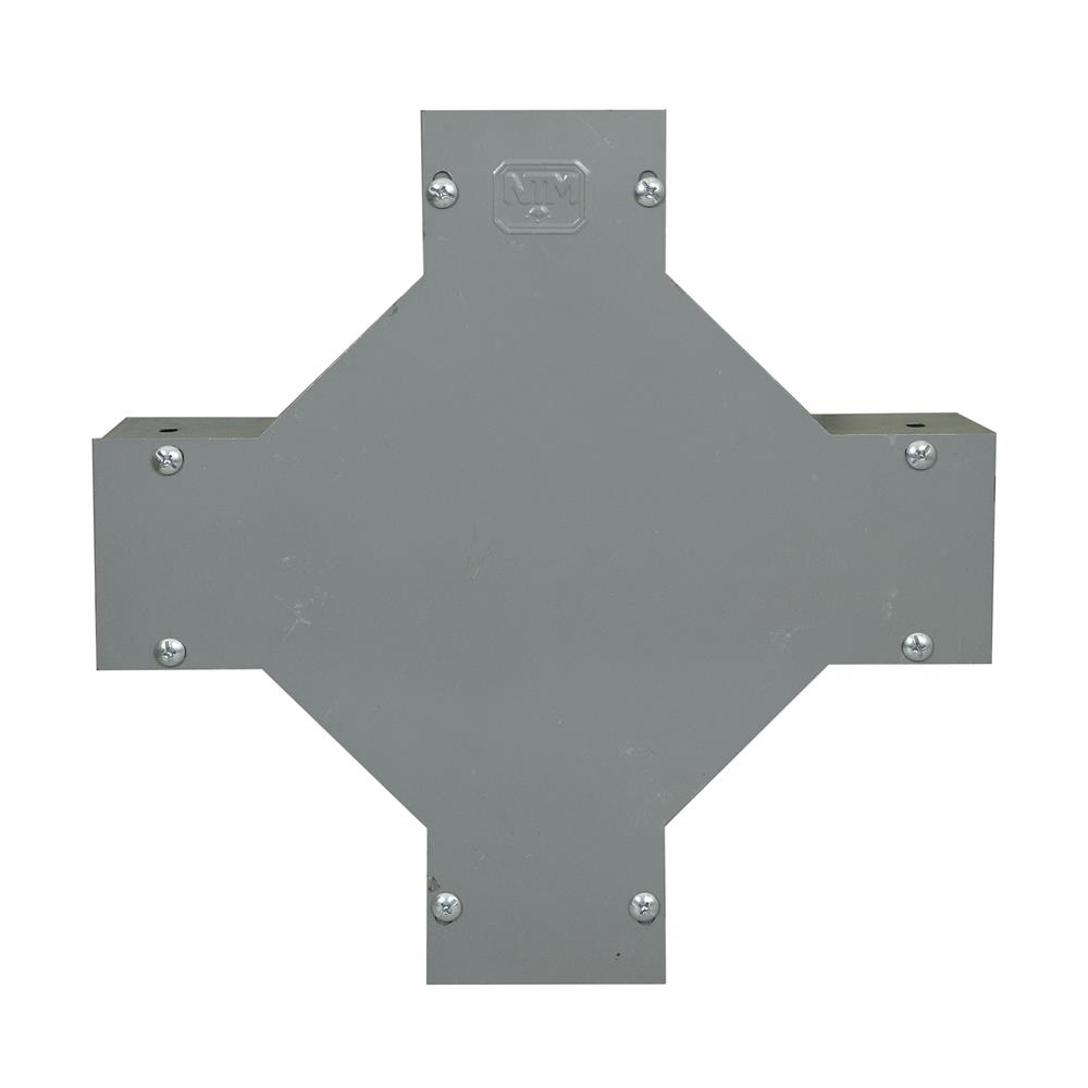 ข้อต่อสี่ทางไวร์เวย์ SUPER 3X4 นิ้ว สีเทา