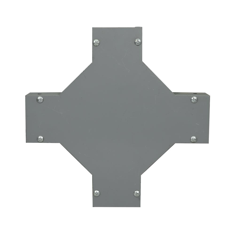 ข้อต่อสี่ทางไวร์เวย์ SUPER 2X4 นิ้ว สีเทา