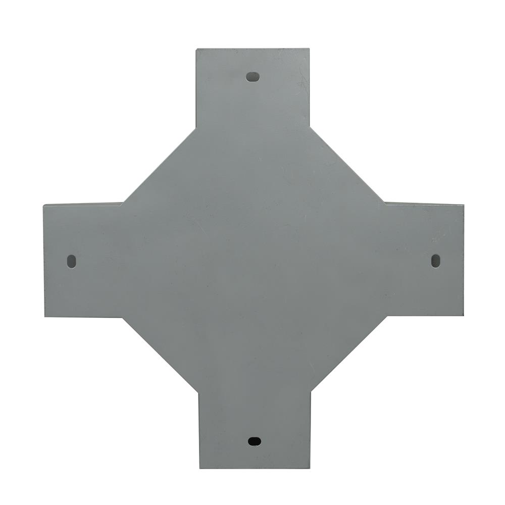 ข้อต่อสี่ทางไวร์เวย์ SUPER 2X4 นิ้ว สีเทา